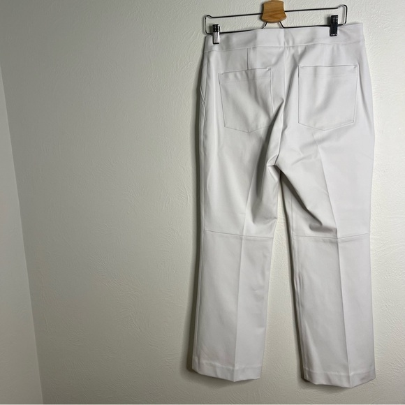 NWT Spanx White Kick Flare Pants Classic White Pull-On Pockets 4-Way Stretch - Picture 10 of 12